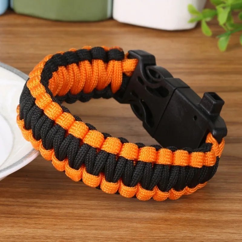 Bracelet de Survie - ParacordSurvivalBracelet™ - Orange - Expériences en plein air
