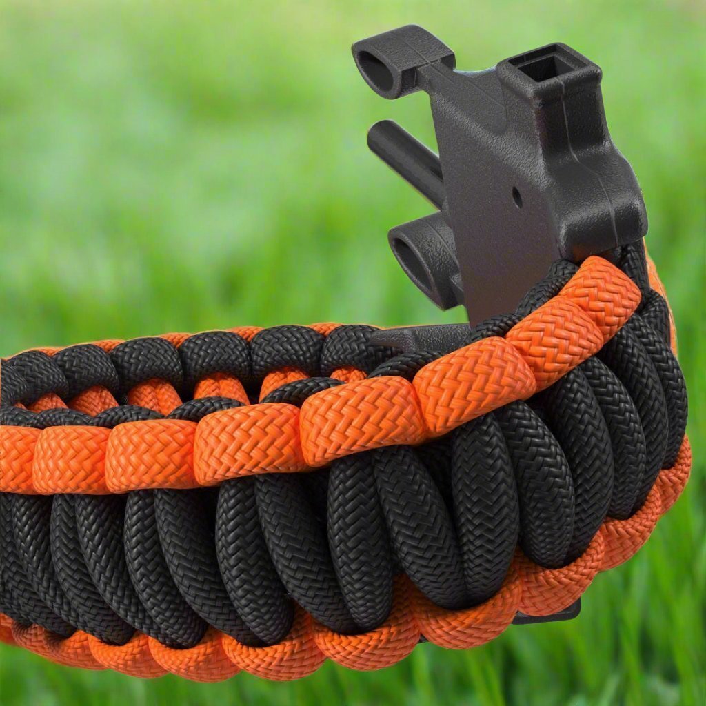 Bracelet de Survie - ParacordSurvivalBracelet™ - Orange - Expériences en plein air